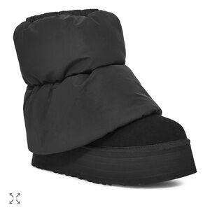 Ugg Black Puffer Platform Boot